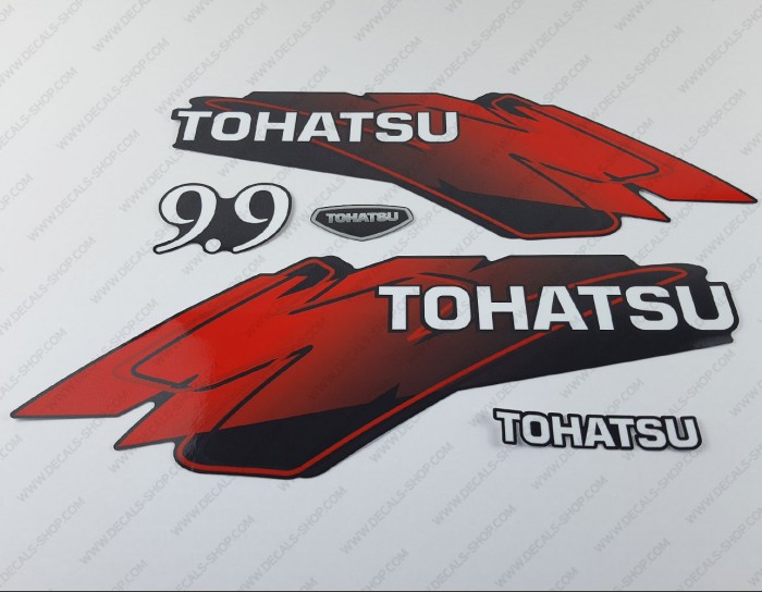 Tohatsu 9.9HP Two Stroke Outboard Decal Kit